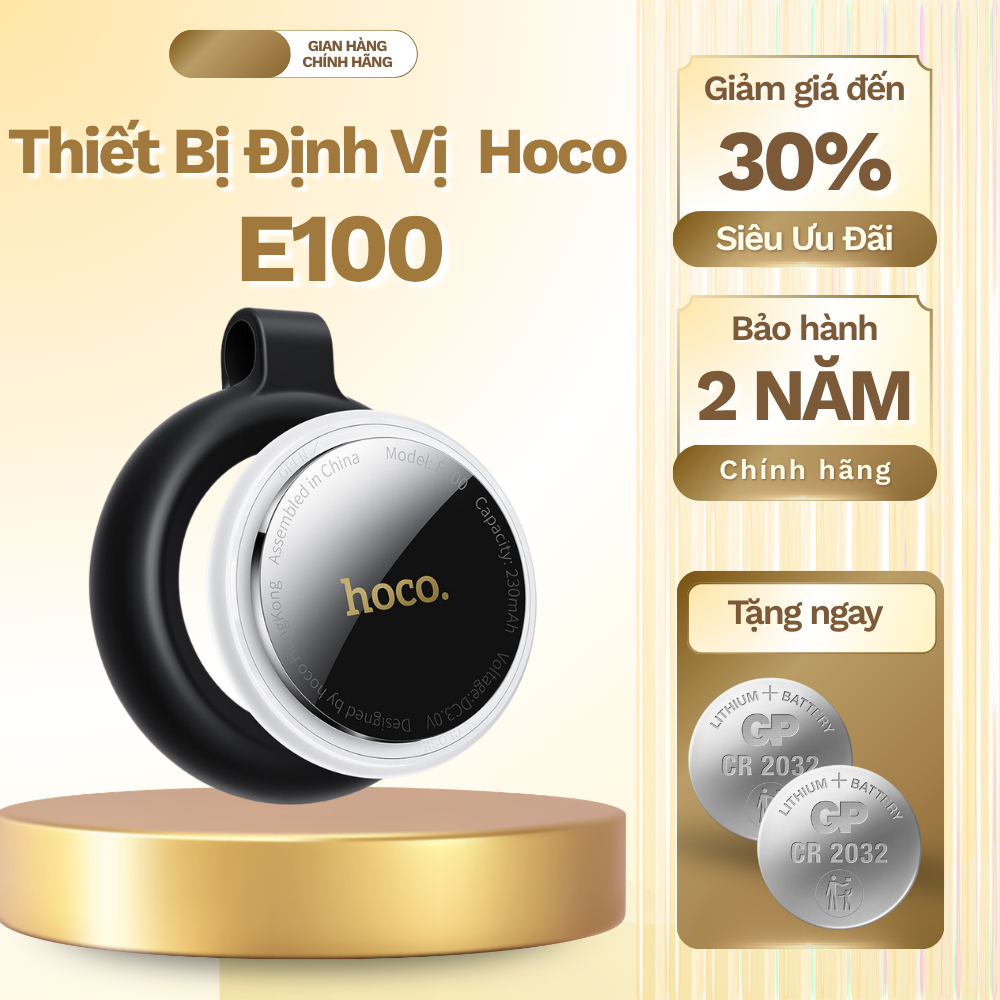 Thiết bị định vị Hoco E100 - Định vị toàn cầu dành cho IOS - Hàng chính hãng bảo hành 12 tháng CRED 