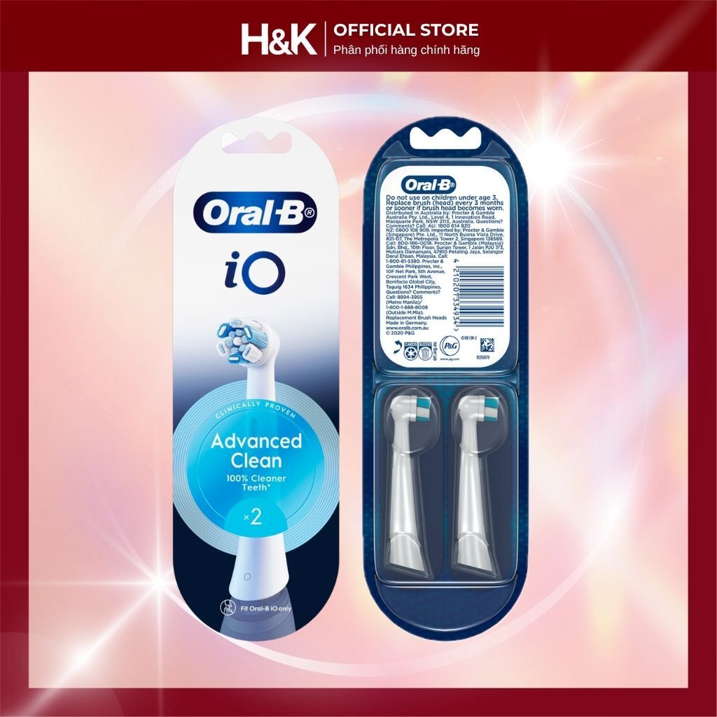Đầu Bàn chải Điện Oral-B Io3 Blue Tháo Lắp 1 Giây