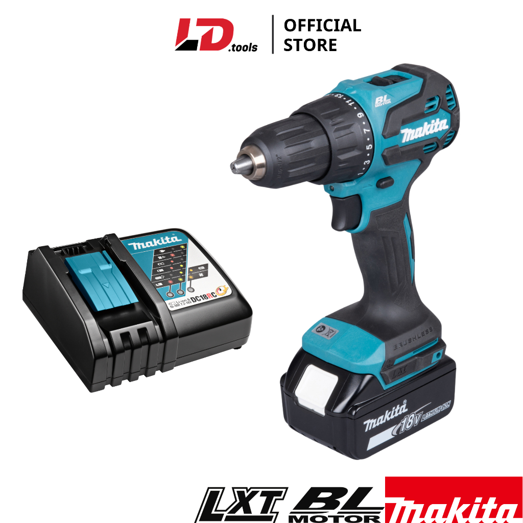 [Hàng chính hãng] Máy khoan búa, vặn vít dùng pin Makita DHP490 (BL/18V)