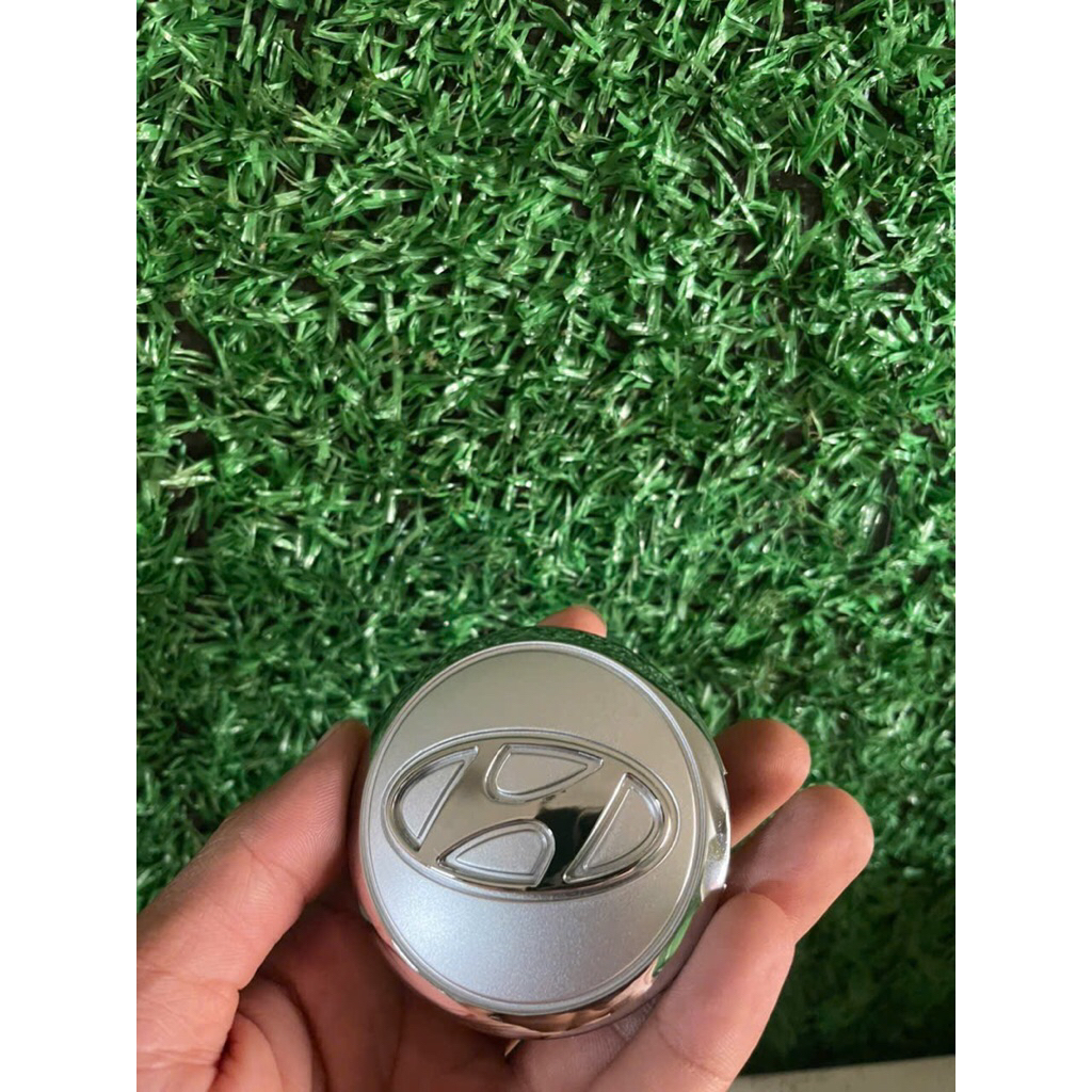 Logo chụp mâm hyundai 6,5cm ốp lazang bánh xe ô tô Hyundai đường kính ngoài 65mm
