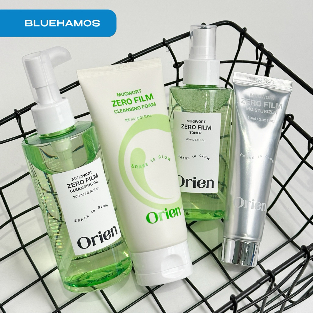 Dòng sản phẩm ngải cứu giảm mụn Orien Mugwort Zero Film Cleansing foam/Cleansing Oil/Toner