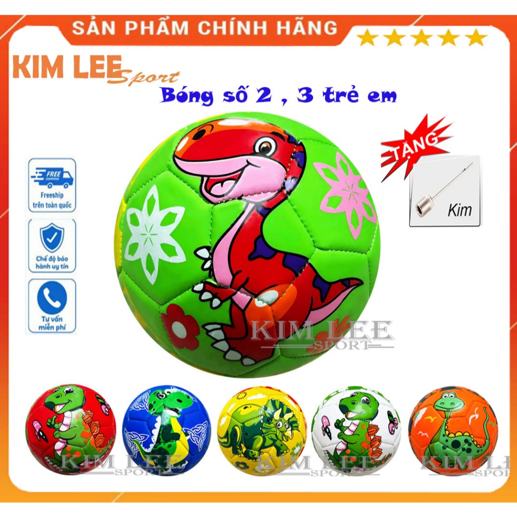 BÓNG ĐÁ SỐ 2 - TRÁI BANH SIZE 2 - SIZE 3 DÀNH CHO CÁC BÉ ( TẶNG KÈM KIM )