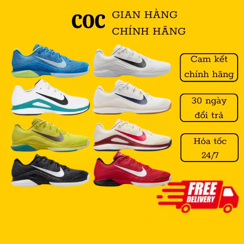 [ Authentic ] Giày Nike Vapor 12 Men's Hard Court Tennis. Giày Sneaker Nike Vapor 12 Tennis Pickleba