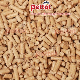 [Sỉ] 20KG Gỗ nén cát gỗ xịn nén thông vàng cao cấp 8mm dùng cho Thỏ cảnh chuột lang bọ ú Chó mèo - PETTOT