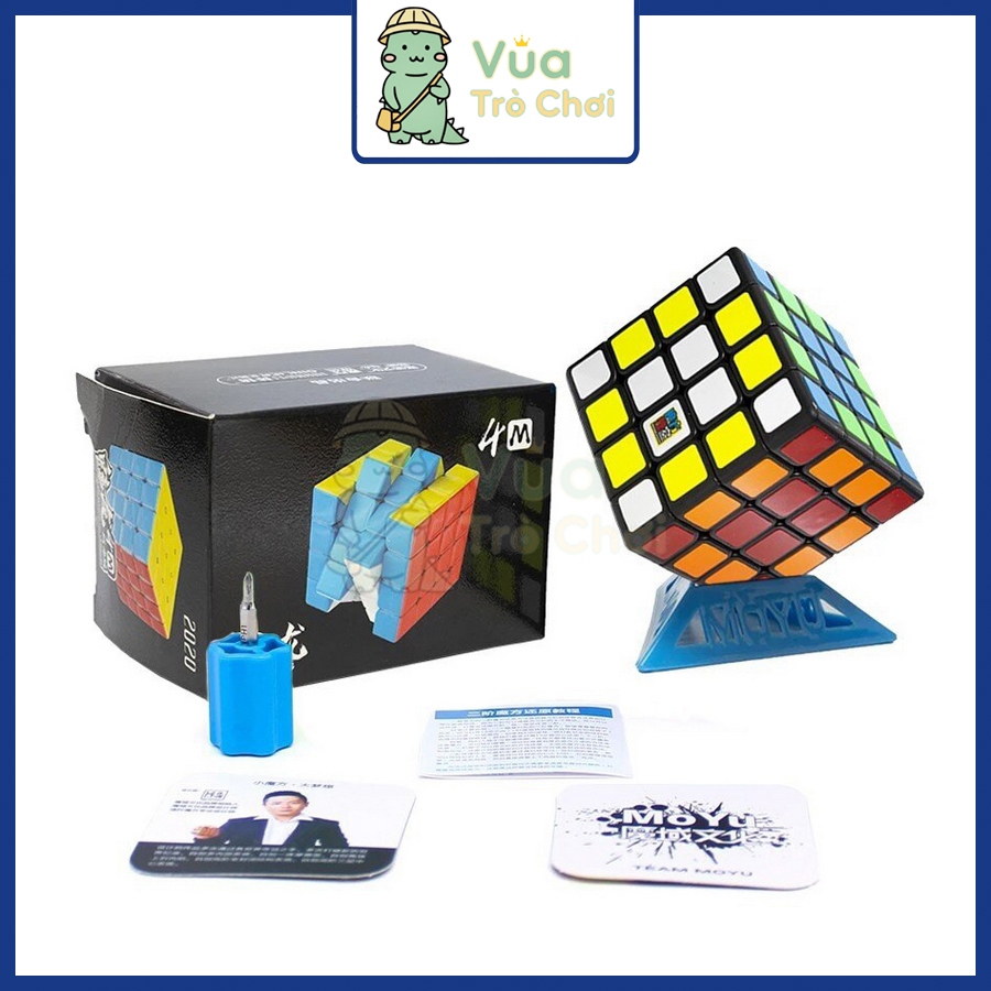 [MoYu] Rubik 4x4 MoYu MeiLong 4M Bản Đen Rubic 4 Tầng Nam Châm 4x4x4 Đồ Chơi Trí Tuệ Trẻ Em