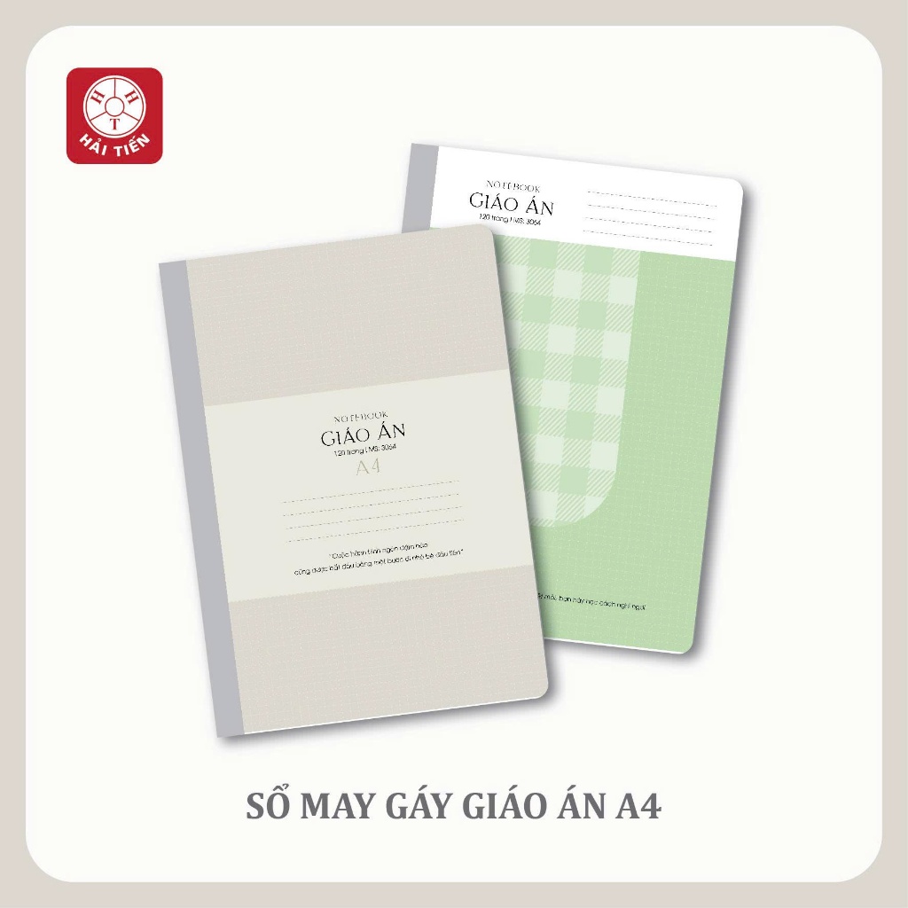 HẢI TIẾN Sổ Giáo Án - Kẻ ngang A4 (120 trang, 200 trang và 300 trang)