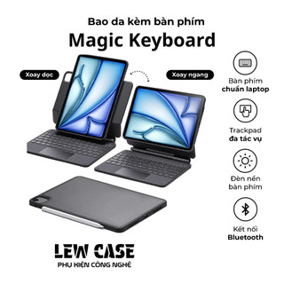 Bao da bàn phím magic keyboard OEM cho Xiaomi Pad 8 / Pad 8 Pro có trackpad, đèn led phím 7 màu