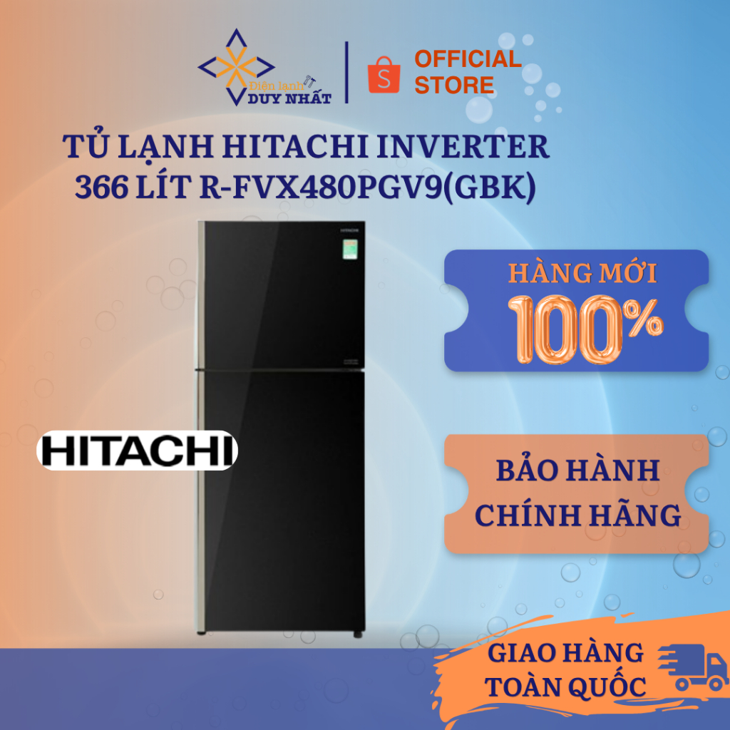 Tủ lạnh Hitachi Inverter 366 lít R-FVX480PGV9(GBK)
