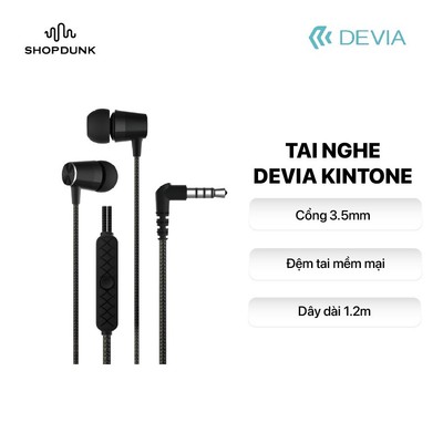 Tai Nghe Có Dây Devia Kintone - Chính Hãng