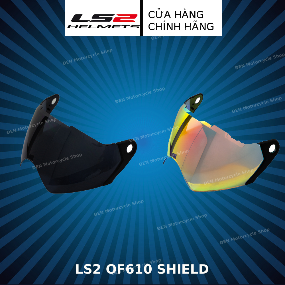 Kính Chắn Gió Ngắn Thay Thế Mũ bảo hiểm LS2 - OF610 Chính Hãng