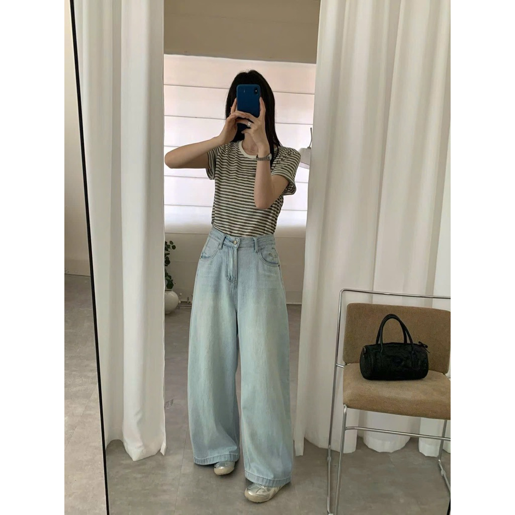 NUTCLOSET - Quần jeans ống rộng 32002_Q0781