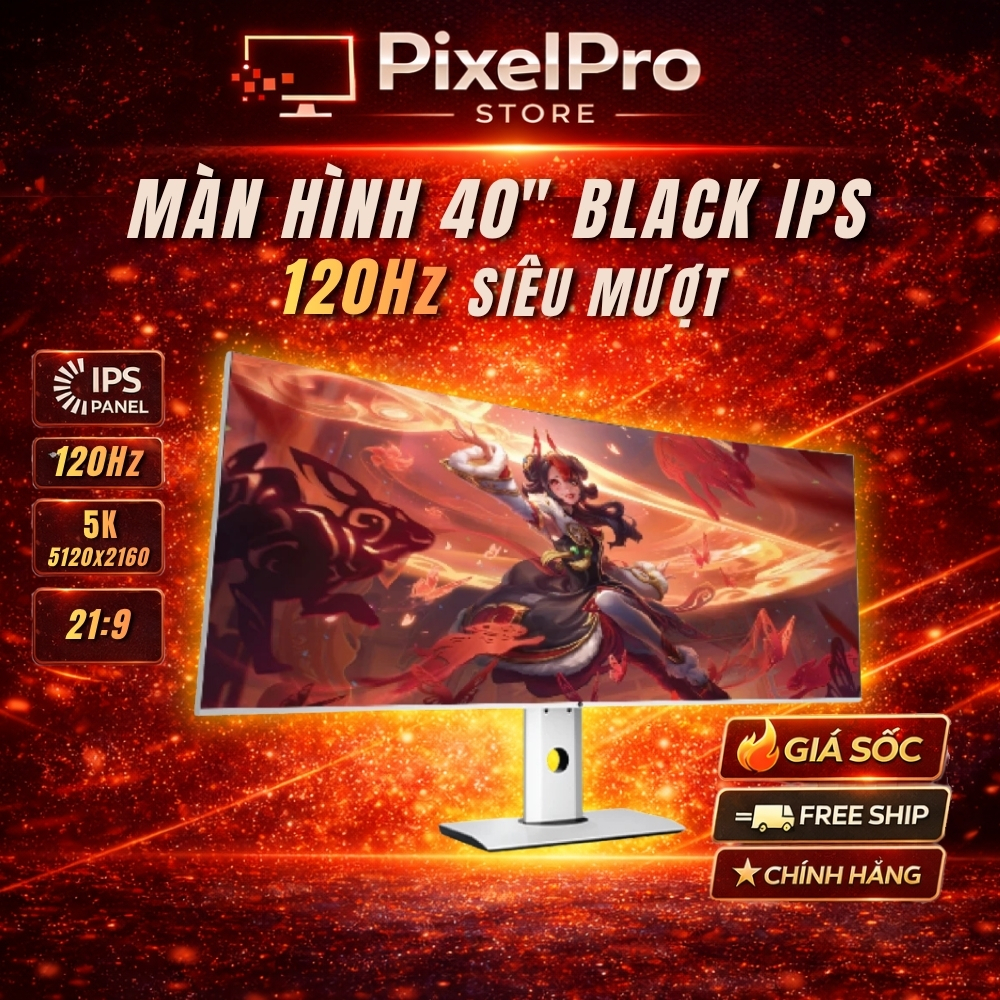 Màn Hình 40 Inch 5K 120Hz Black IPS HDR600 | Ultrawide 21:9 | Type-C | Bảo Hành 24 Tháng