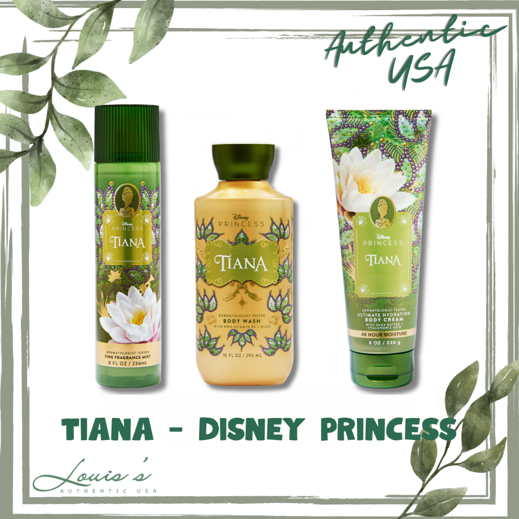 [ FULL ] Body mist Disney Princess TIANA (hoa mát sang) - Xịt thơm Tắm Lotion Cream BBW Mỹ