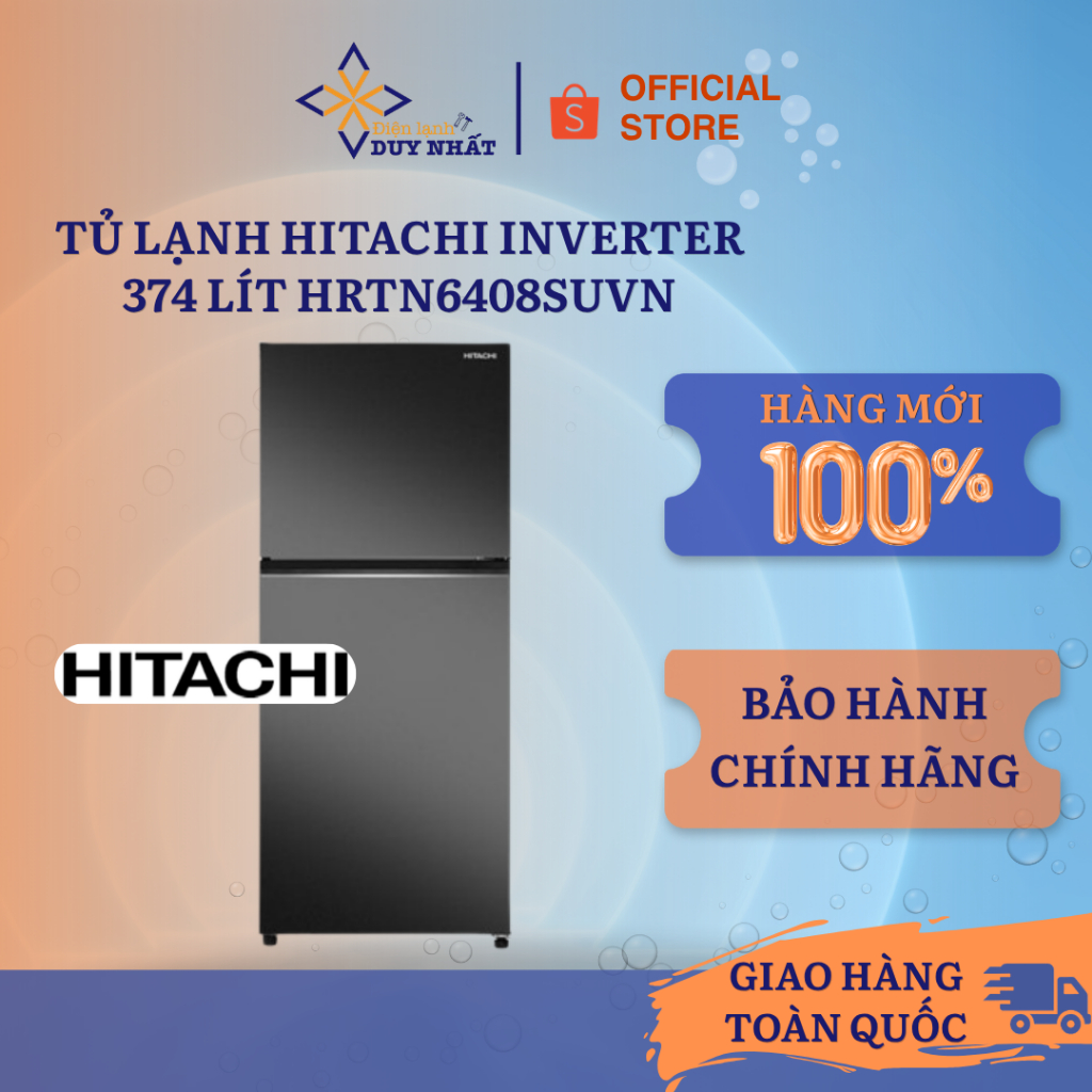 Tủ lạnh Hitachi Inverter 374 lít HRTN6408SUVN