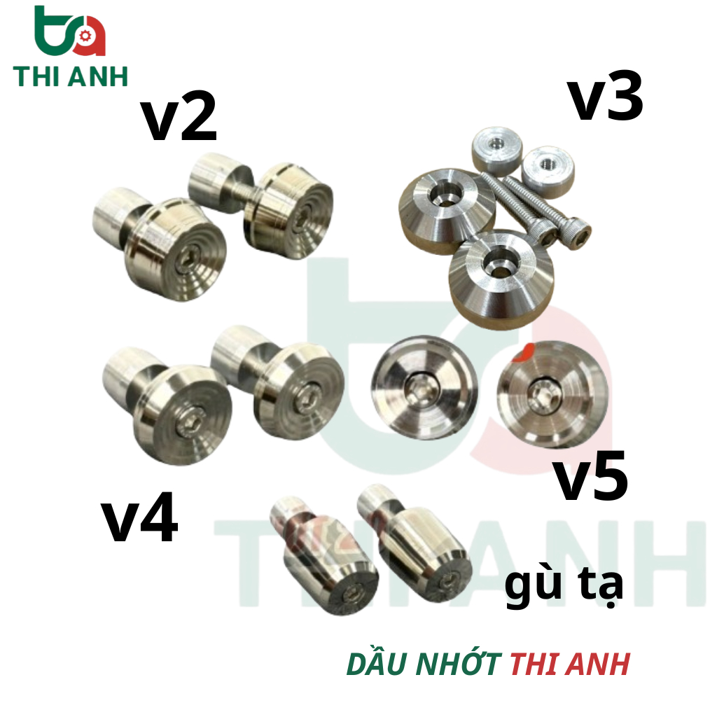 Cặp Gù inox 304 tặng kèm Nhôm đóng gù - Gù gắn bao tay xe máy, phù hợp mọi loại bao tay, chất liệu i