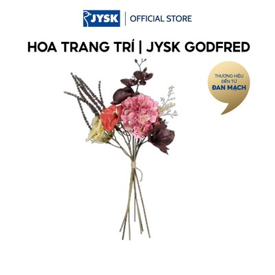 Hoa trang trí | JYSK GODFRED | nhựa PE/polyester | nhiều màu | C70cm