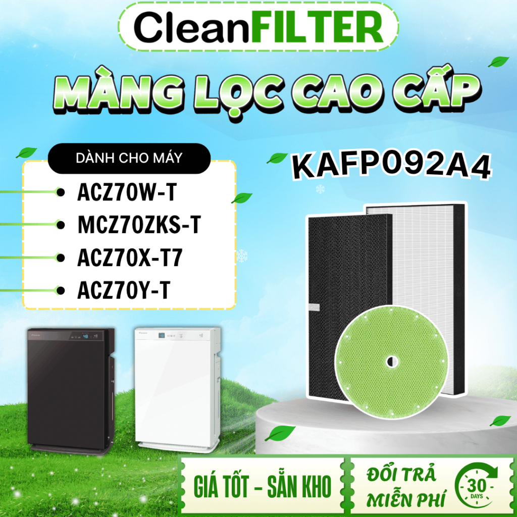 [SHOP SỈ] Màng lọc không khí Daikin: KAFP092A4 ACZ70W, MCZ70W, MCZ70Z, MCZ70WKS, MCZ704A, MCZ70Y,...