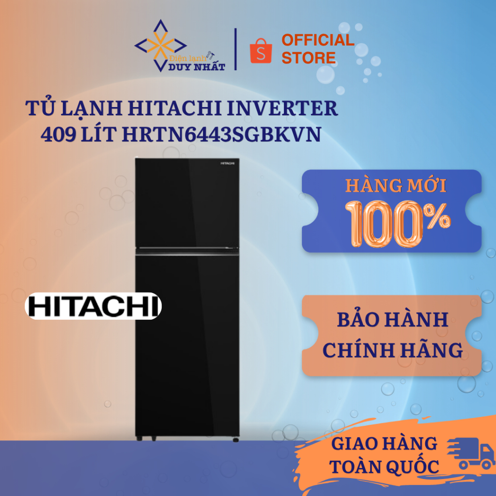 Tủ lạnh Hitachi Inverter 409 lít HRTN6443SGBKVN