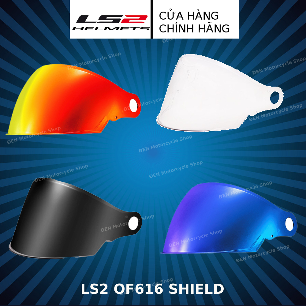 Kính Chắn Gió Thay Thế Mũ bảo hiểm LS2 OF616 Chính Hãng