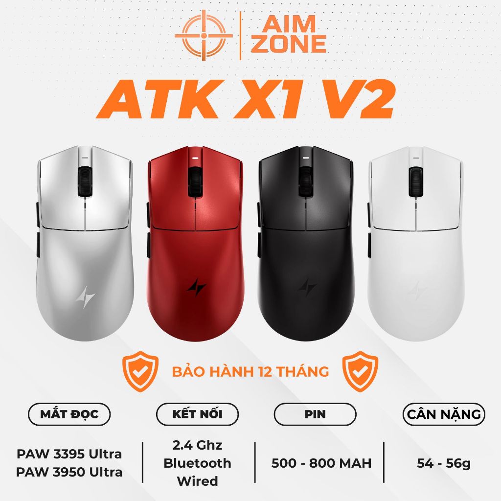 Chuột Gaming Không Dây ATK Blazing Sky X1 V2 Extreme | Ultimate | UltraMax 2.0 | X1S | X1SE