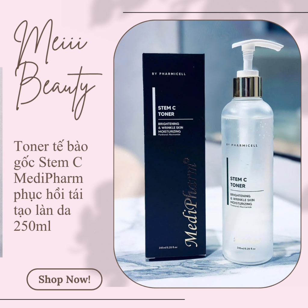 Toner tế bào gốc Stem C MediPharm phục hồi tái tạo làn da 250ml