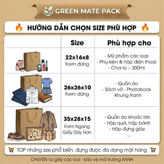 Túi giấy mini đủ màu: kraft nâu, trắng, hồng, đen, đỏ