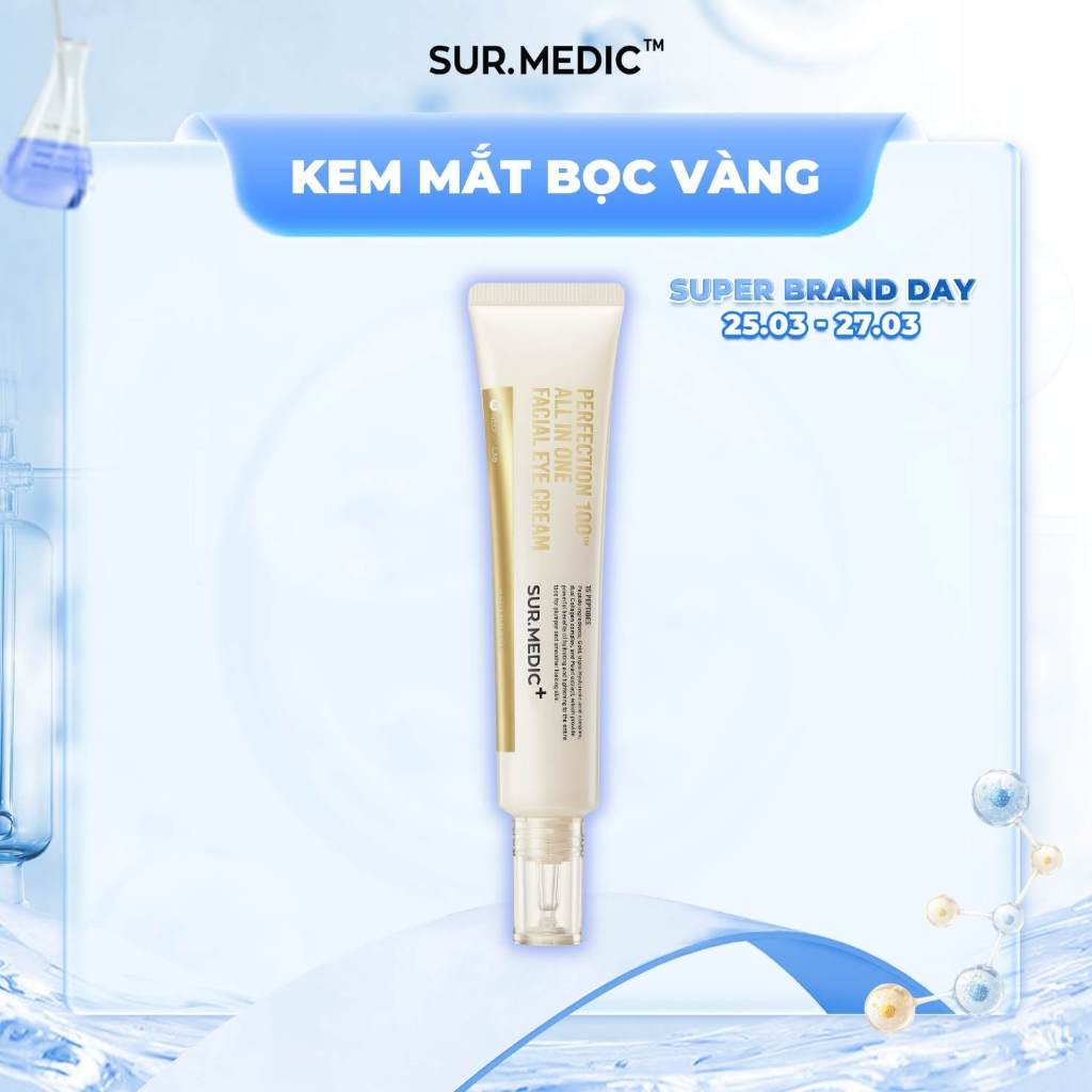 KOL x Sur.medic - Kem Mắt Bọc Vàng Cải Thiện 4 Vấn đề Vùng Da Mắt SUR.MEDIC+ 35ml