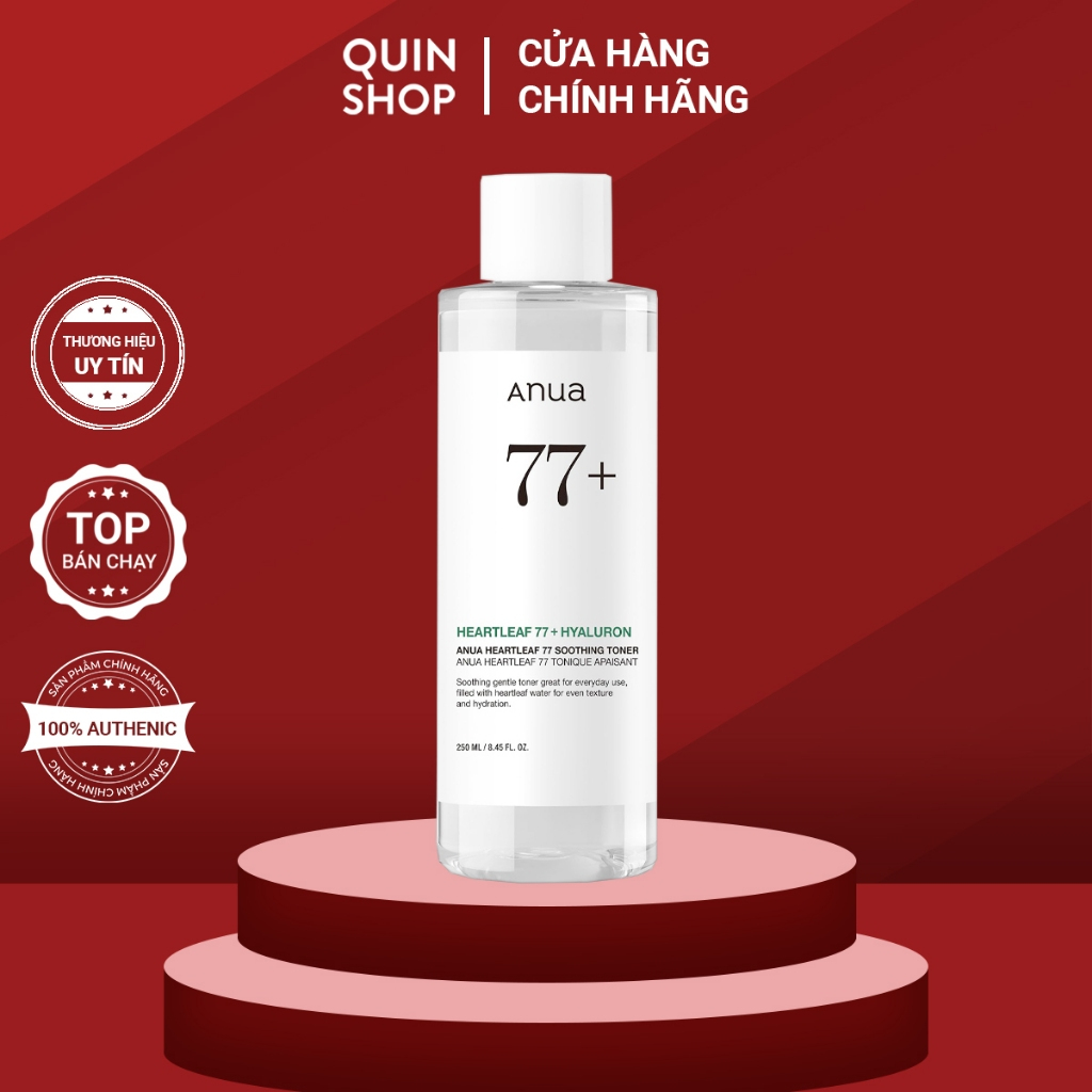 [HÀNG CÔNG TY] Toner Dưỡng Da Anua Heartleaf 77 Soothing Toner
