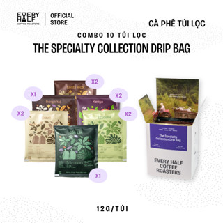 [SẢN PHẨM MỚI] Combo 10 Gói Cà Phê Phin Giấy Specialty Drip Bag EVERY HALF - Cà Phê Túi Lọc Tiện Lợi