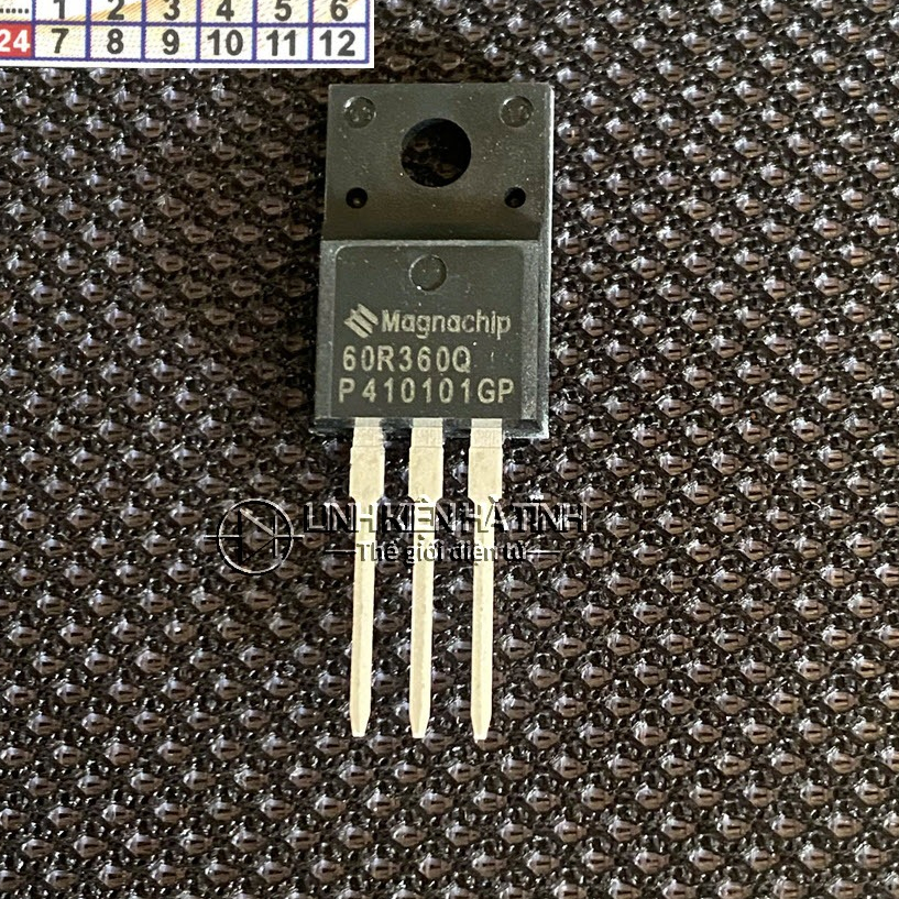 Túi 4 con linh kiện mosfet kênh N 60R360P 60R360Q 11A 650V TO-220F -AI19