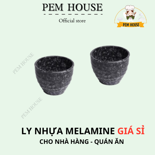 Ly Nhựa Melamine Vân Đá- Ly29