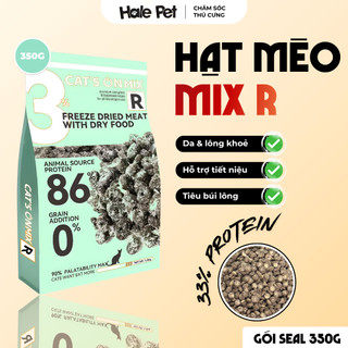 [SEAL 350G] Hạt cho mèo CAT'S ON MIX R - TOPPING ruốc sấy, Không độn ngũ cốc, Cho mèo mọi lứa tuổi