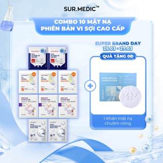 Combo 10 Mặt Nạ Dưỡng Da Chuyên Biệt SUR.MEDIC+ Mask 30g/miếng