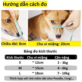 Rọ Mõm Mỏ Vịt Cho Chó - Rọ Mõm Silicon Siêu Dễ Thương, Chống Cắn, Chống Ăn Bậy Cho Cún Cưng