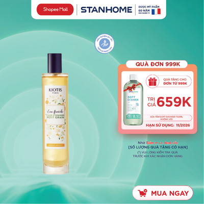 Nước hoa cao cấp cho nữ Kiotis Paris eau fraiche fleur d'orange petit grain 50ml
