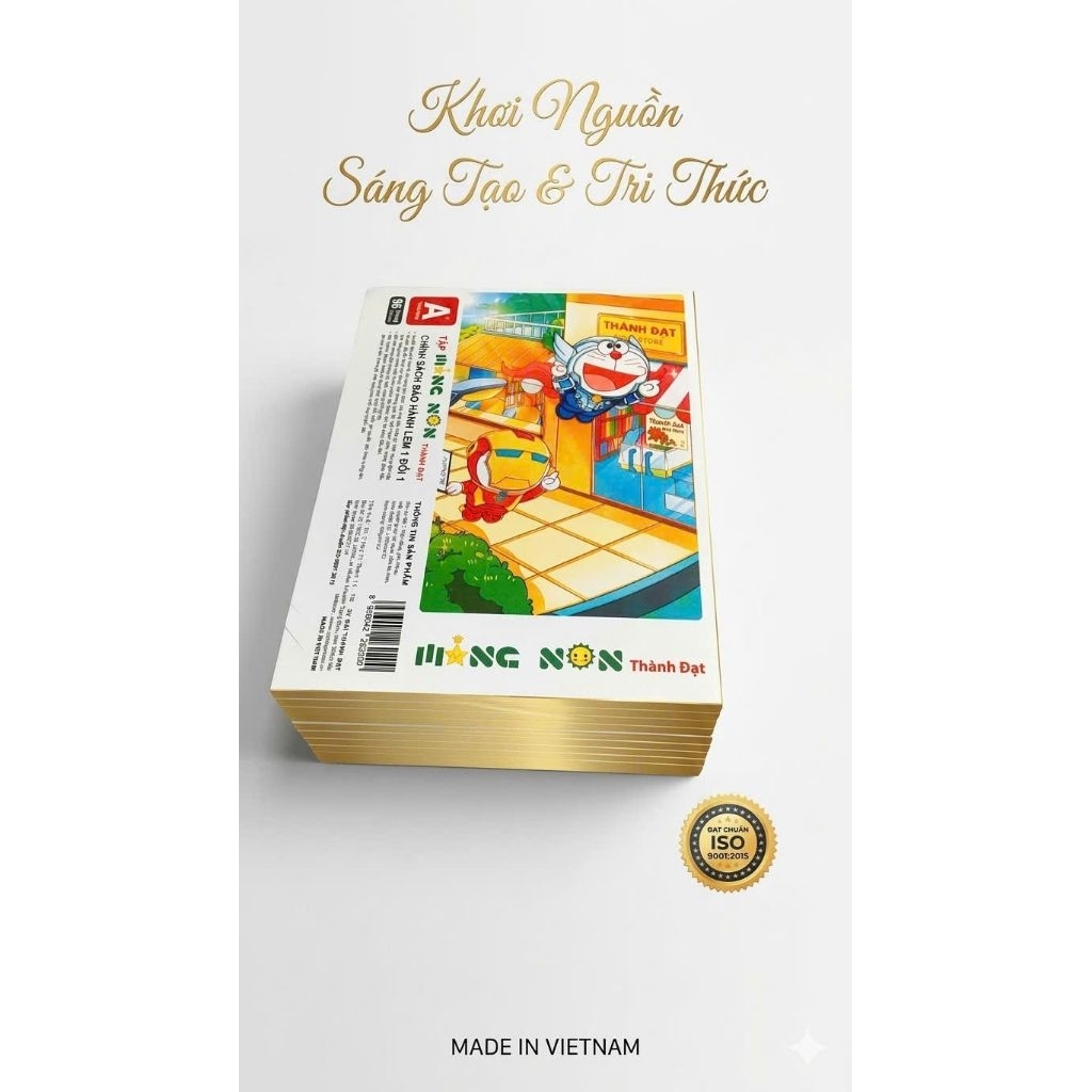 Vở Măng Non 5 Ô Ly Thành Đạt - Lốc 10 Quyển, Bìa Ngẫu Nhiên