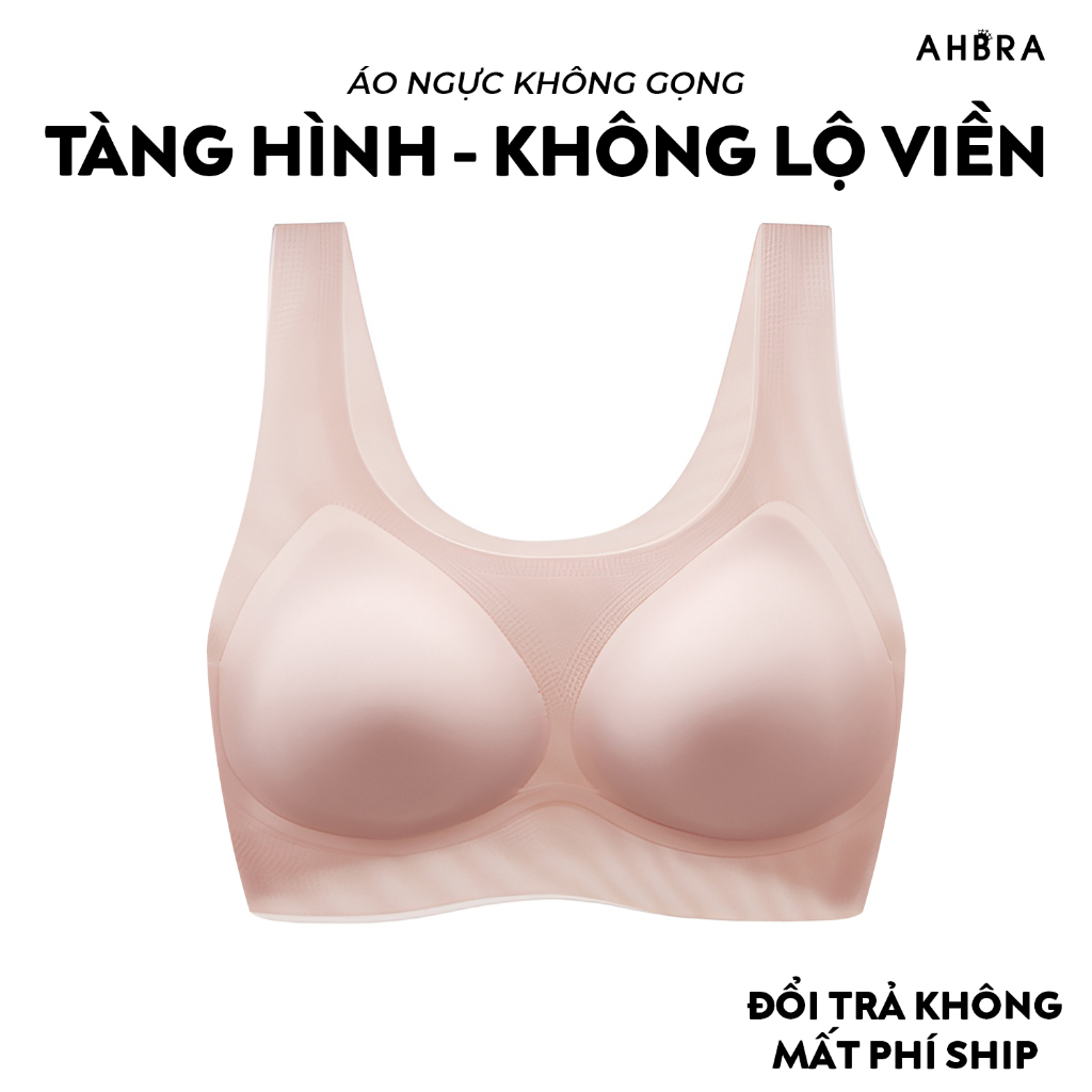 Áo Ngực Mỏng Nhẹ Không Gọng Dáng Bra Su Đúc FreeSize AHBRA SA12