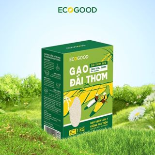 Gạo Đài Thơm EcoGood hộp 1kg thơm dẻo vừa