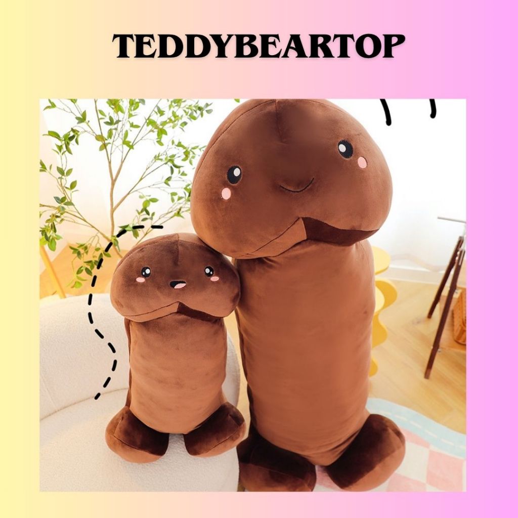 Gấu bông con ciu cute độc lạ bông siêu mềm mịn