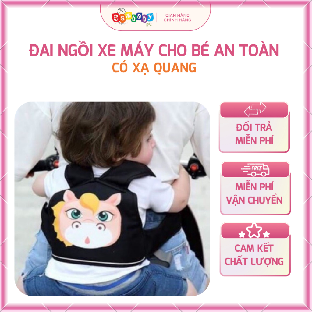 Đai ngồi xe máy cho bé an toàn
