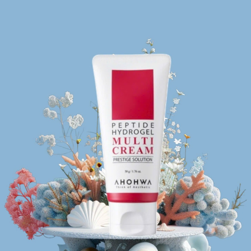 Kem Dưỡng Đa Chức Năng Ahohaw Màu Đỏ Peptide Hydrogel Multi Cream AHOHAW - 80G ( Chính Hãng )