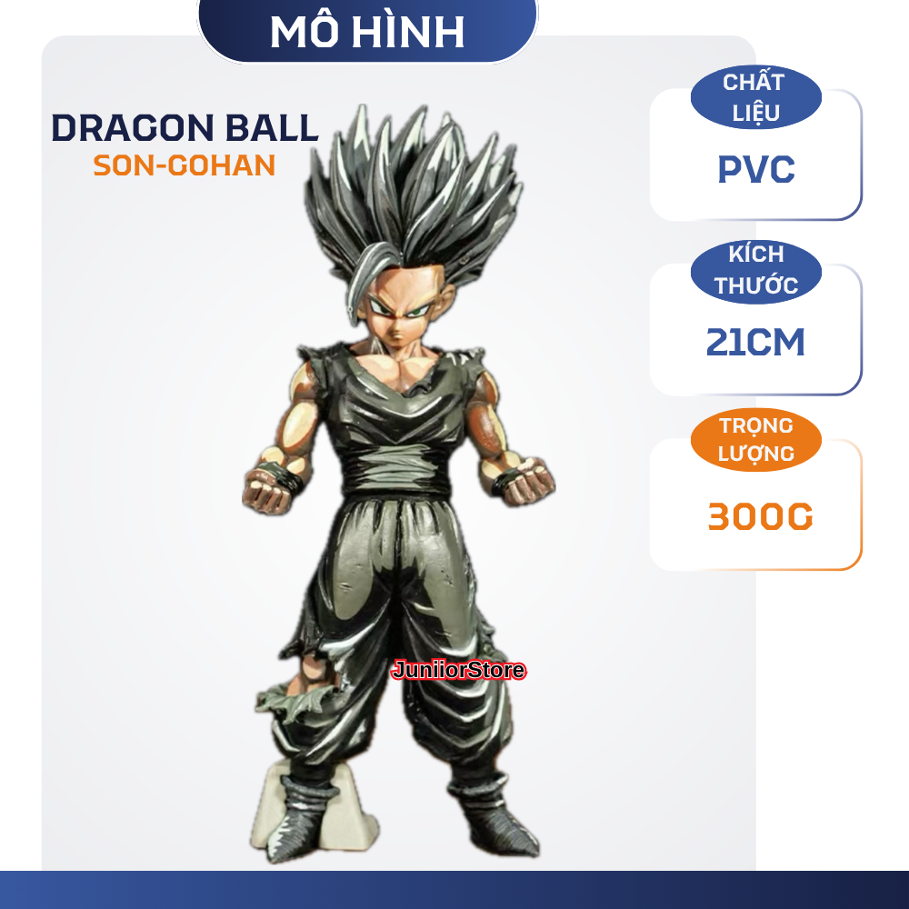 Mô Hình Son – Gohan 2D (Bản Tóc Xám) – Dragon Ball – Figure GoHan Bản Năng Vô Cực 21cm Cao Cấp