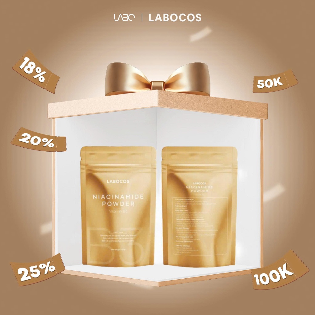 B27_ BỘT NIACINAMIDE POWDER B3 LABOCOS 50g