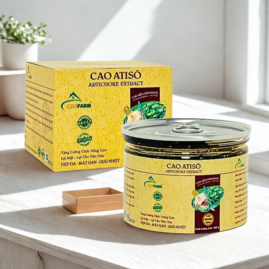 Cao atiso nguyên chất MIDIFARM, (actiso) loại 1 ngon nhất đặc sản đà lạt