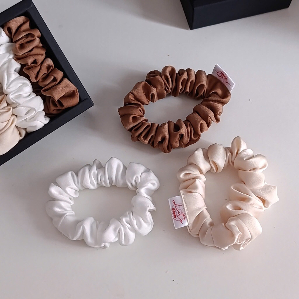 CHOO - Dây chun buộc tóc Lụa Mini Scrunchies Handmade