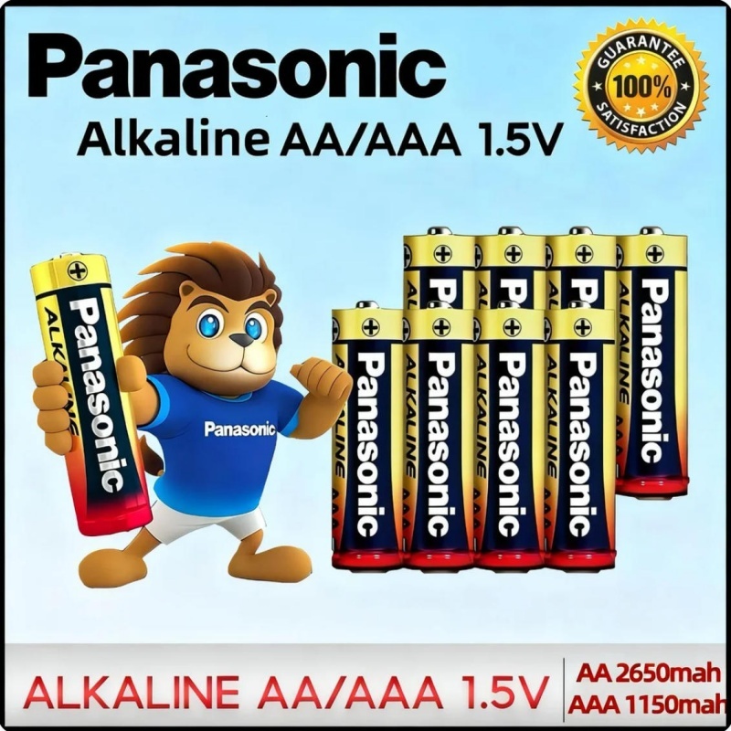 Vỉ 4 Viên Panasonic Alkaline Pin Hàng chính Hãng 1.5 V AA/AAA Dùng cho máy ảnh kỹ thuật số, máy nghe