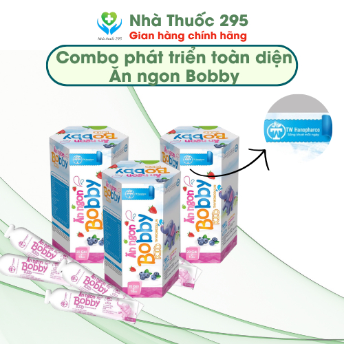 Combo 3 bobby kid TW Hanopharco, sản phẩm phát triển chiều cao, ăn ngon ngủ ngon cho bé, tăng sức đề