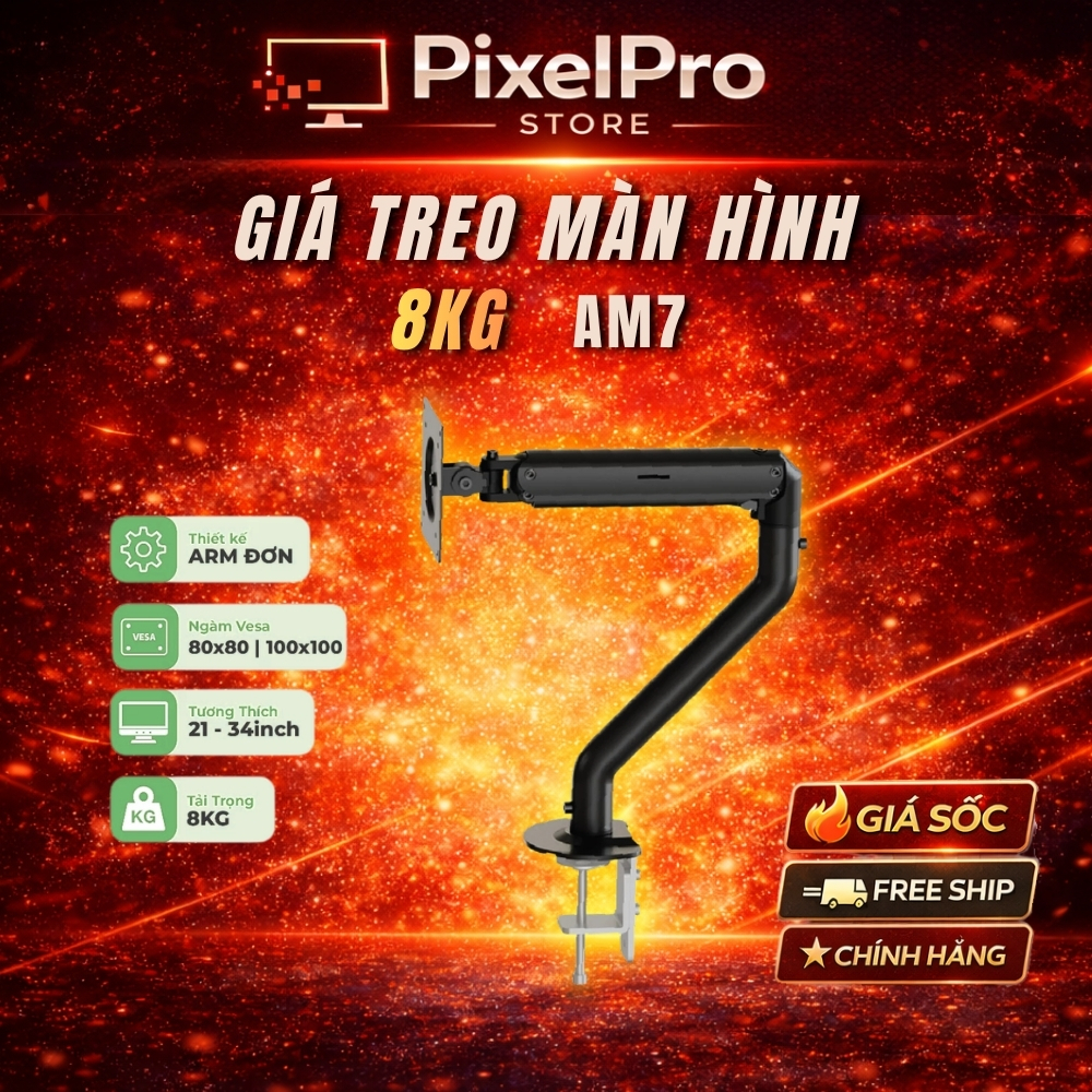 Gía treo màn hình 21 đến 34inch Vesa 75x75 100x100 chịu lực 9kg