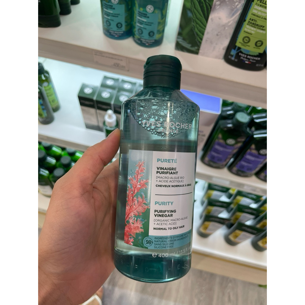 Giấm Xả Kiềm Dầu Thanh Lọc Bụi Bẩn Chiết Xuất Hoa Chùm Ngây Refresh Vinegar With Moringa Rinsing Lotion 400Ml
