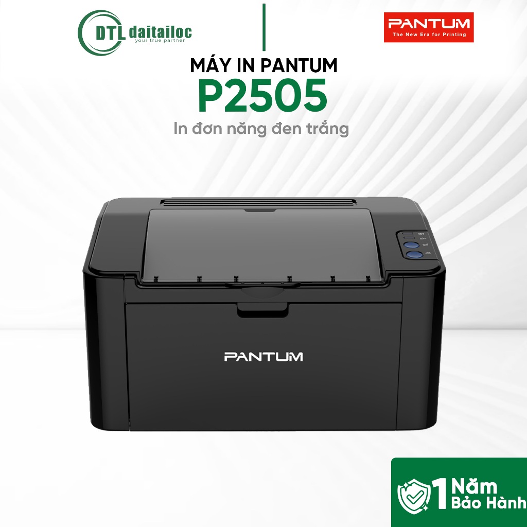 Máy in Laser Trắng đen đơn năng PANTUM P2505 A4 USB | Chính Hãng | Bảo Hành 12 Tháng